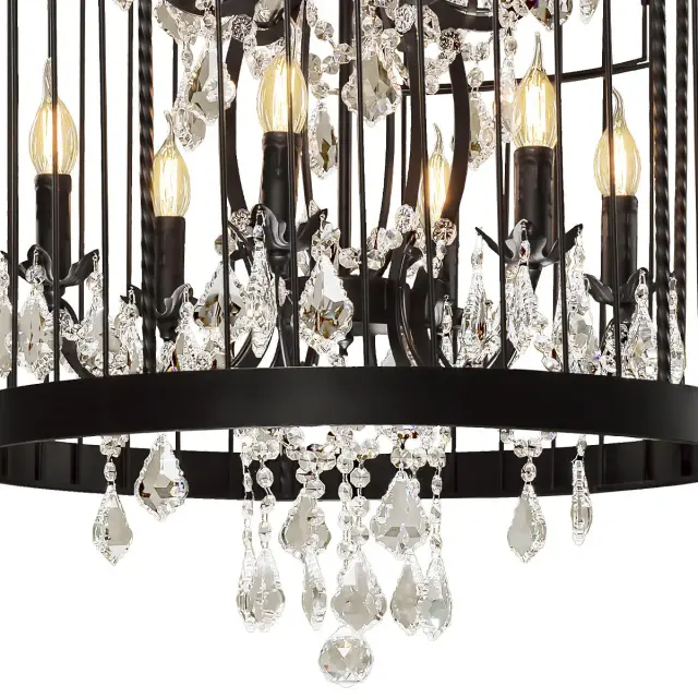 Люстра Loft IT LOFT1891/12 VINTAGE BIRDCAGE — черный, ракурс 3