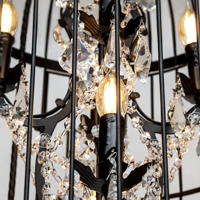 Люстра Loft IT LOFT1891/12 VINTAGE BIRDCAGE — черный, ракурс 4