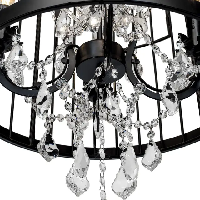 Люстра Loft IT LOFT1891/8 VINTAGE BIRDCAGE — черный, ракурс 2