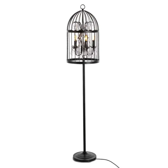 Торшер Loft IT LOFT1891F VINTAGE BIRDCAGE — черный