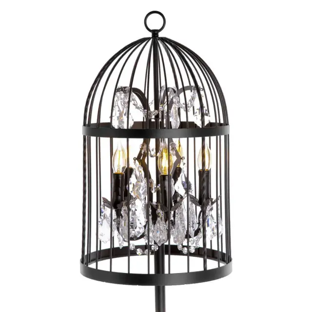 Торшер Loft IT LOFT1891F VINTAGE BIRDCAGE — черный, ракурс 2