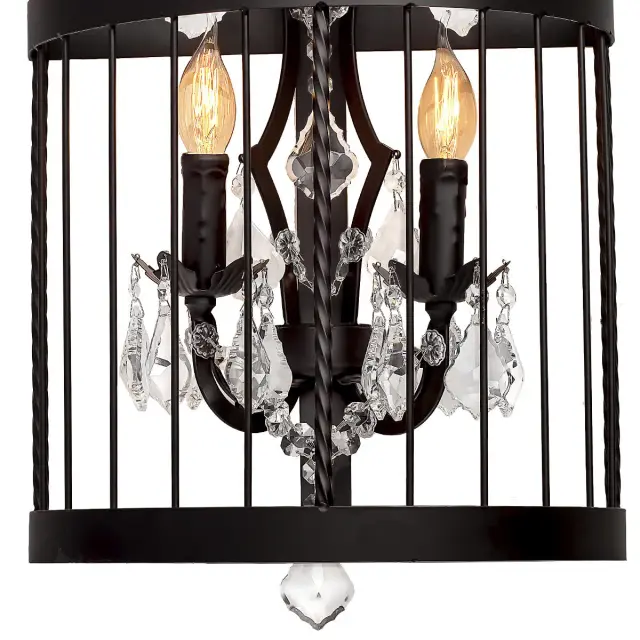 Бра Loft IT LOFT1891W VINTAGE BIRDCAGE — черный, ракурс 3