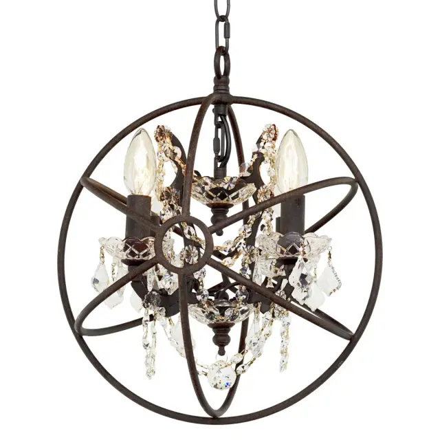 Люстра Loft IT LOFT1897/4 FOUCAULTS ORB CRYSTAL — коричневый, ракурс 2