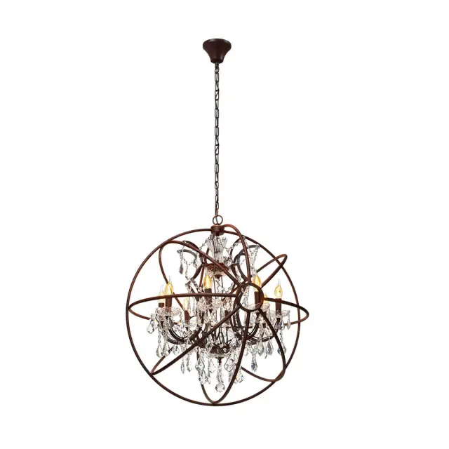 Люстра Loft IT LOFT1897/8 FOUCAULTS ORB CRYSTAL — коричневый