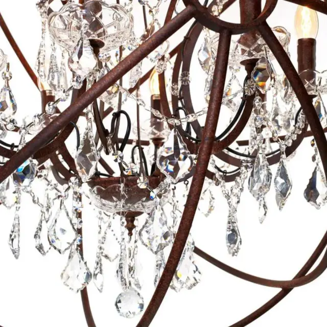 Люстра Loft IT LOFT1897/8 FOUCAULTS ORB CRYSTAL — коричневый, ракурс 3