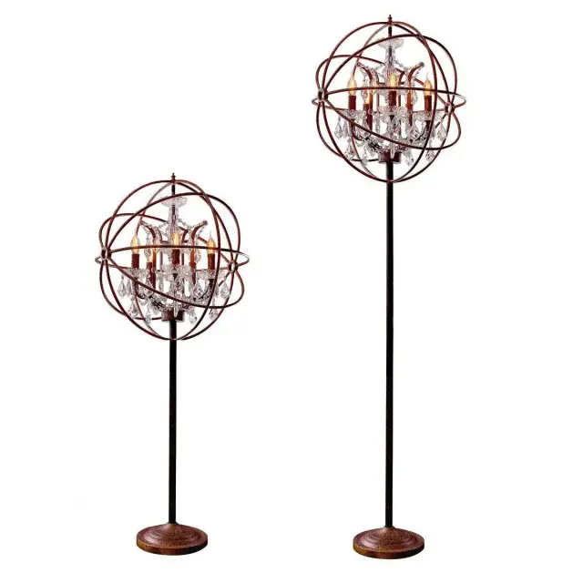 Торшер Loft IT LOFT1897FT FOUCAULTS ORB CRYSTAL — коричневый