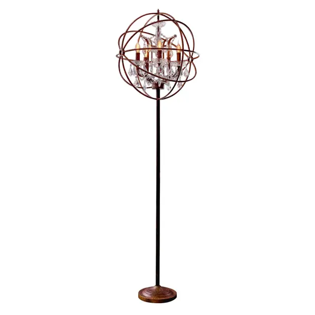 Торшер Loft IT LOFT1897FT FOUCAULTS ORB CRYSTAL — коричневый, ракурс 2