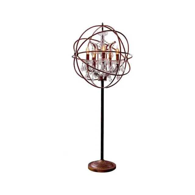 Торшер Loft IT LOFT1897FT FOUCAULTS ORB CRYSTAL — коричневый, ракурс 3