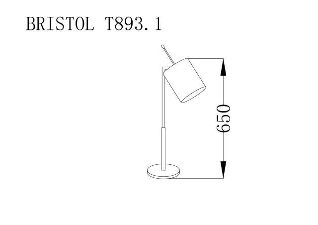 Настольная лампа Lucia Tucci BRISTOL T893.1 — коричневый, ракурс 2