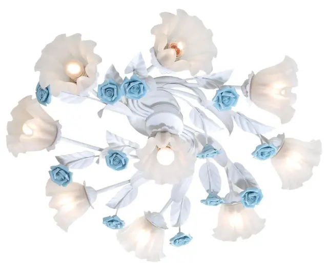 Люстра Lucia Tucci Fiori di rose 112.8.1 — слоновая кость