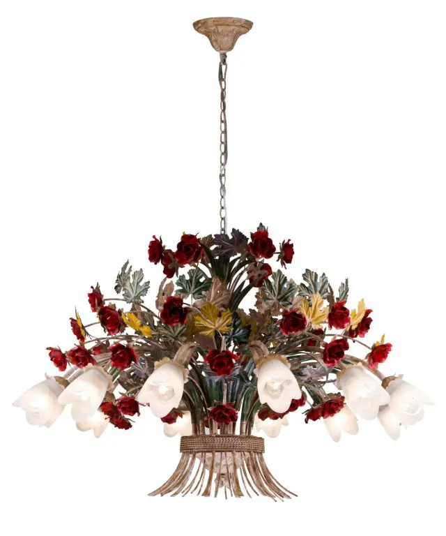 Люстра Lucia Tucci Fiori di rose 1760.12 — коричневый