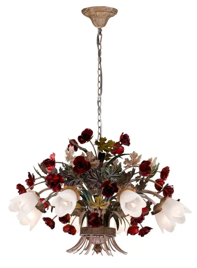 Люстра Lucia Tucci Fiori di rose 1760.8 — коричневый
