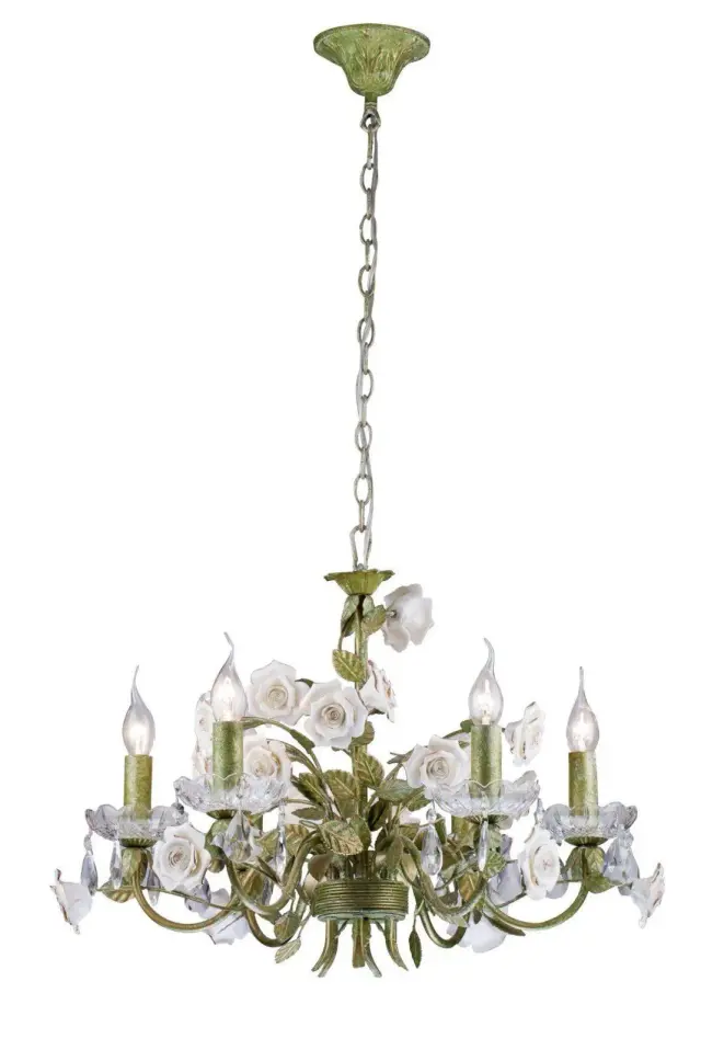 Люстра Lucia Tucci Fiori di rose 1770.6 — зеленый