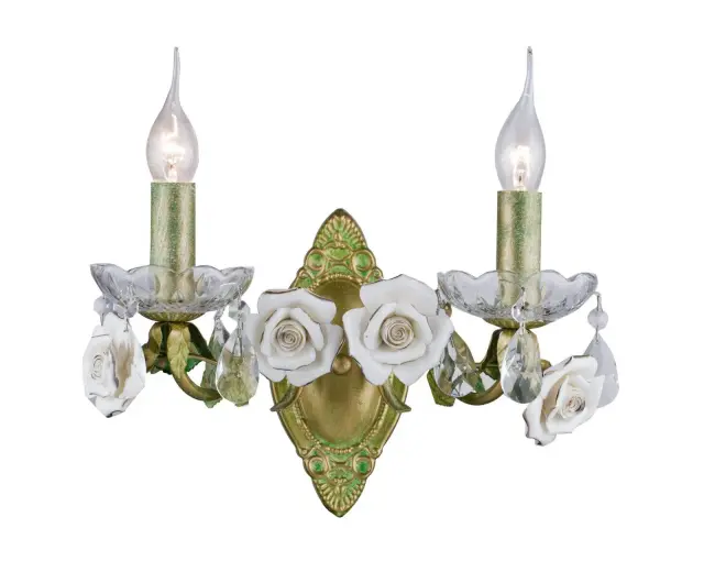 Бра Lucia Tucci Fiori di rose W1770.2 — зеленый