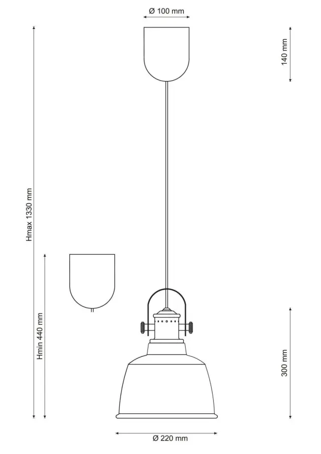 Светильник Lucia Tucci INDUSTRIAL 1820.1 SAND SILVER — серый, ракурс 2