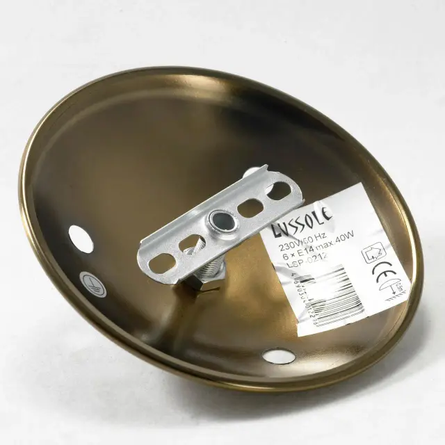 Люстра Lussole LSP-0212 РУЗЕВЕЛЬТ — черный, ракурс 3