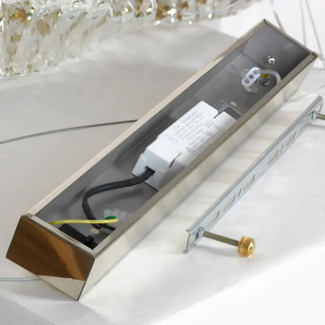 Светильник Lussole LSP-7068 ЭНТЕРПРАЙС — золотой, ракурс 4
