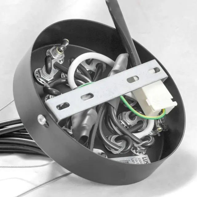 Люстра Lussole LSP-8177 СЕНЕКА — черный, ракурс 7