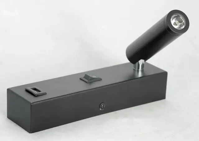 Бра Lussole LSP-8242 КОЗИ — черный, ракурс 3