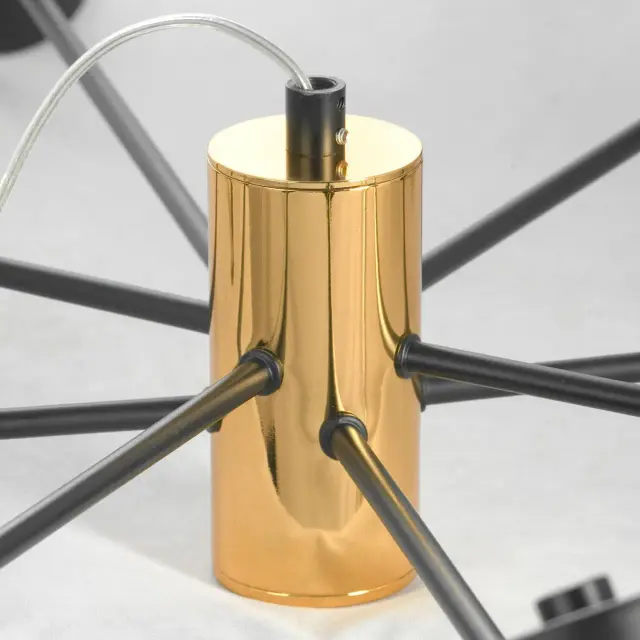 Люстра Lussole LSP-8252 ДУНКАН — черный, ракурс 3
