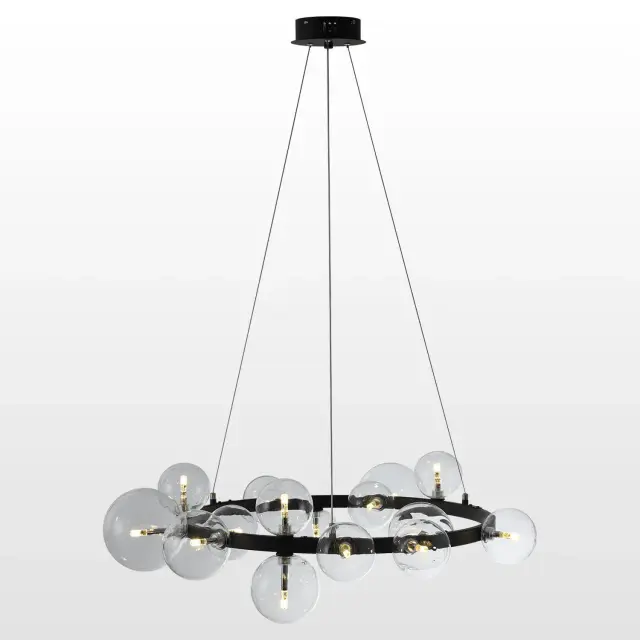 Люстра Lussole LSP-8395 БУББЛЕС — черный