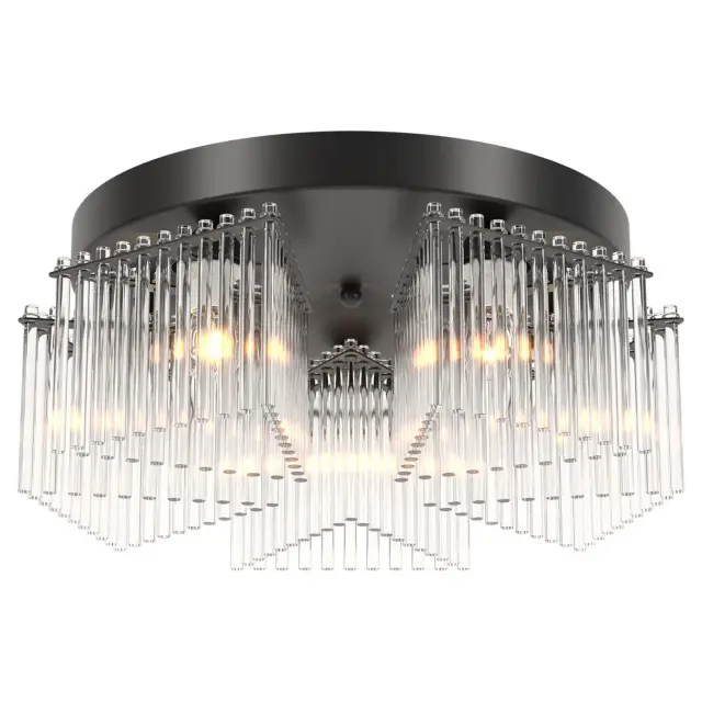 Люстра Lussole LSP-8452 ДЭЙЛ — черный, ракурс 3