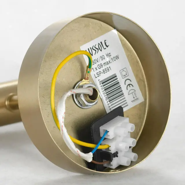 Бра Lussole LSP-8591 КЛЕБУРН — золотой, ракурс 4