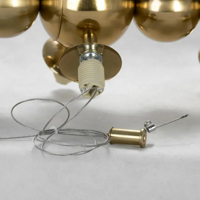 Светильник Lussole LSP-8650 КОВИНГТОН — золотой, ракурс 2