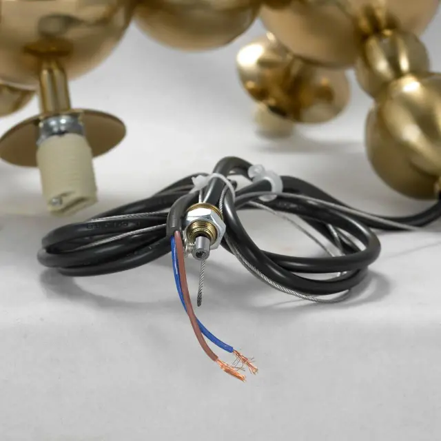 Светильник Lussole LSP-8650 КОВИНГТОН — золотой, ракурс 4