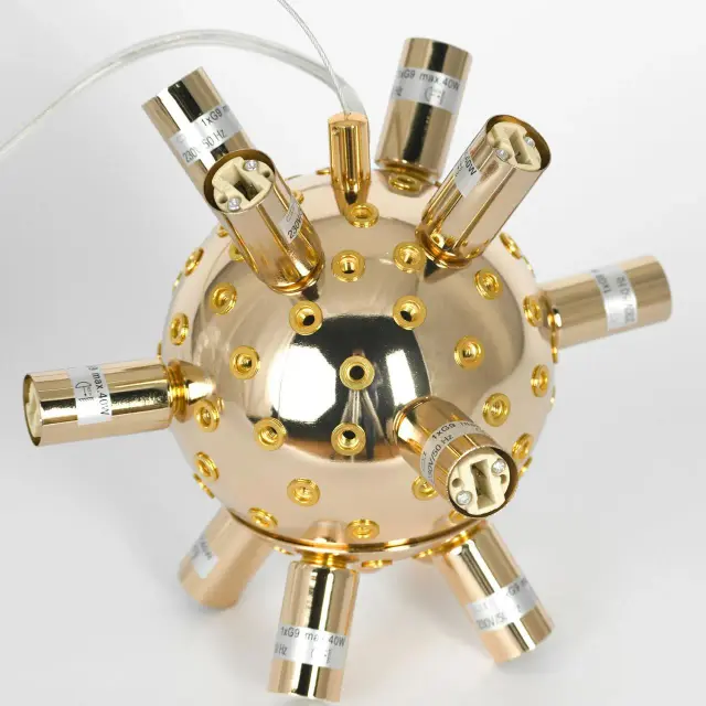 Люстра Lussole LSP-8778 ДАВИ — золотой, ракурс 3