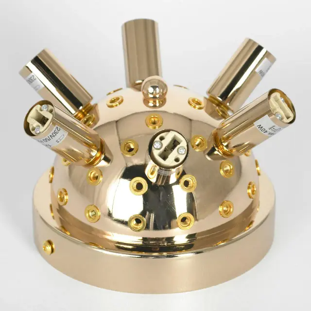 Люстра Lussole LSP-8782 ДАВИ — золотой, ракурс 3