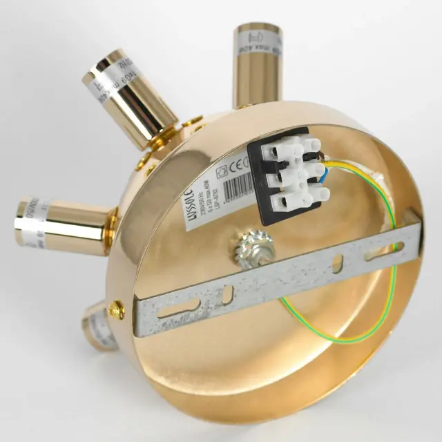Люстра Lussole LSP-8782 ДАВИ — золотой, ракурс 4