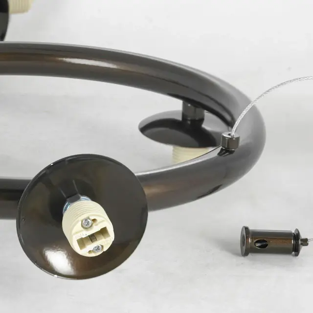 Люстра Lussole LSP-8805 ДАУНИ — черный, ракурс 3