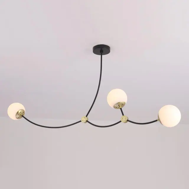 Светильник Lussole LSP-8913 СОЛАНО — черный, ракурс 2