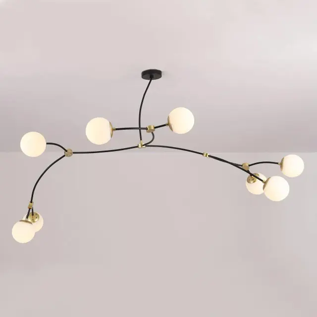 Светильник Lussole LSP-8914 СОЛАНО — черный, ракурс 2