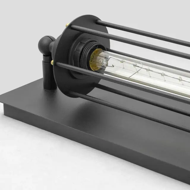 Бра Lussole LSP-9120 АЙРОНДЕКОЙТ — черный, ракурс 2
