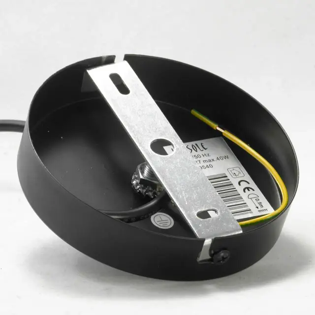 Светильник Lussole LSP-9540 БАДЖЕР — черный, ракурс 6