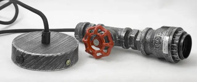 Светильник Lussole LSP-9692 АЙРОНДЕКОЙТ — серый, ракурс 3
