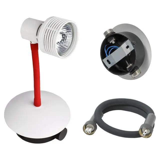 Спот Lussole LSP-9818-03 БЭЙШОР — белый, ракурс 3