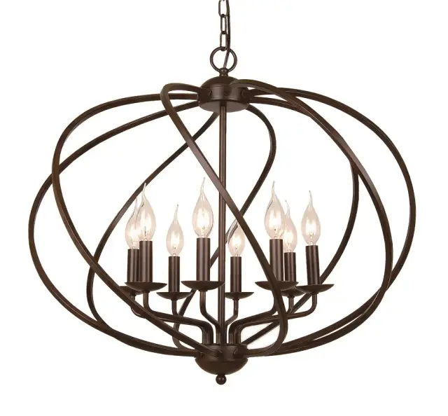 Люстра MAK Interior 9126-8BK MAILLE — черный
