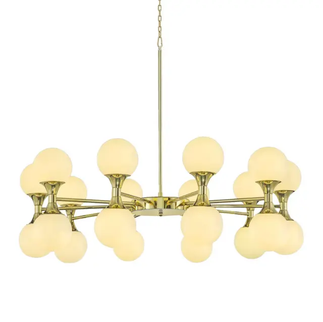 Люстра MAK Interior WTL1037-20GD LOLLY — золотой, ракурс 2