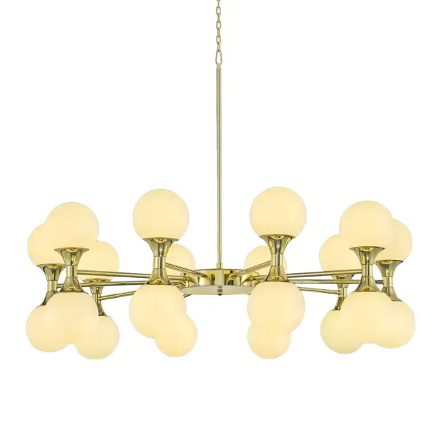 Люстра MAK Interior WTL1037-20GD LOLLY — золотой, ракурс 3