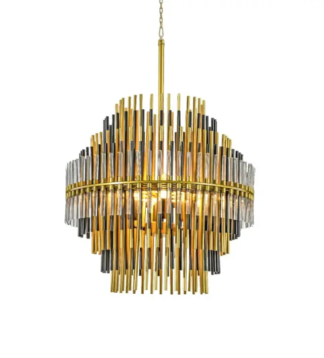 Люстра MAK Interior WTL1039-500 EMILE ROUND — золотой, ракурс 2