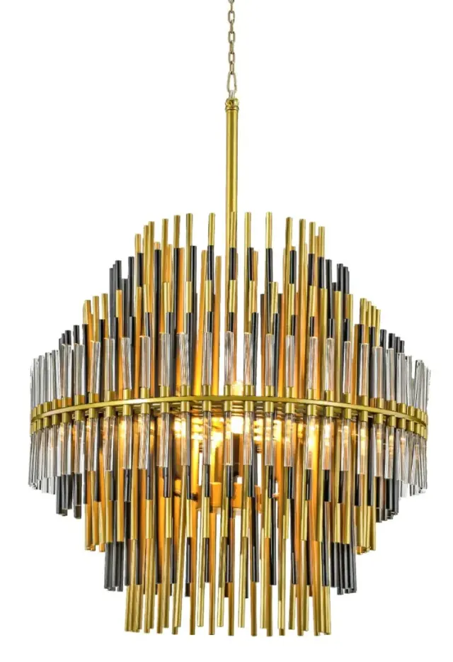 Люстра MAK Interior WTL1039-800 EMILE ROUND — золотой, ракурс 2