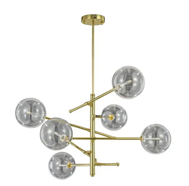Люстра MAK Interior WTL1070-6GD-CL DIFFERENT — золотой