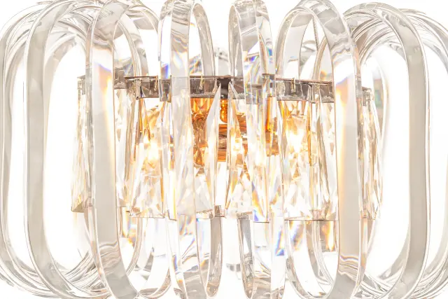 Люстра MAK Interior WTL1089-1 GLASS BELT — золотой, ракурс 3