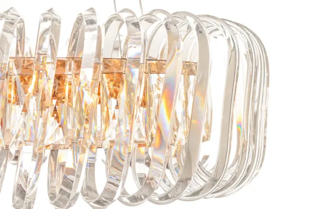 Люстра MAK Interior WTL1089-2 GLASS BELT — золотой, ракурс 3