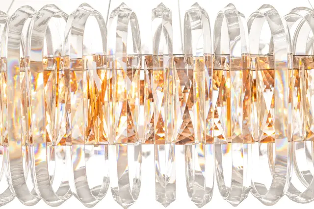 Люстра MAK Interior WTL1089-3 GLASS BELT — золотой, ракурс 3