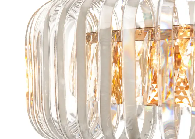 Люстра MAK Interior WTL1089-3 GLASS BELT — золотой, ракурс 4