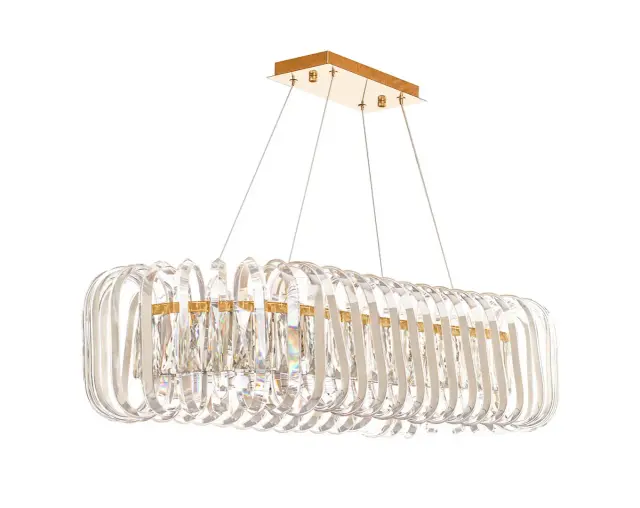 Светильник MAK Interior WTL1090 GLASS BELT — золотой, ракурс 2
